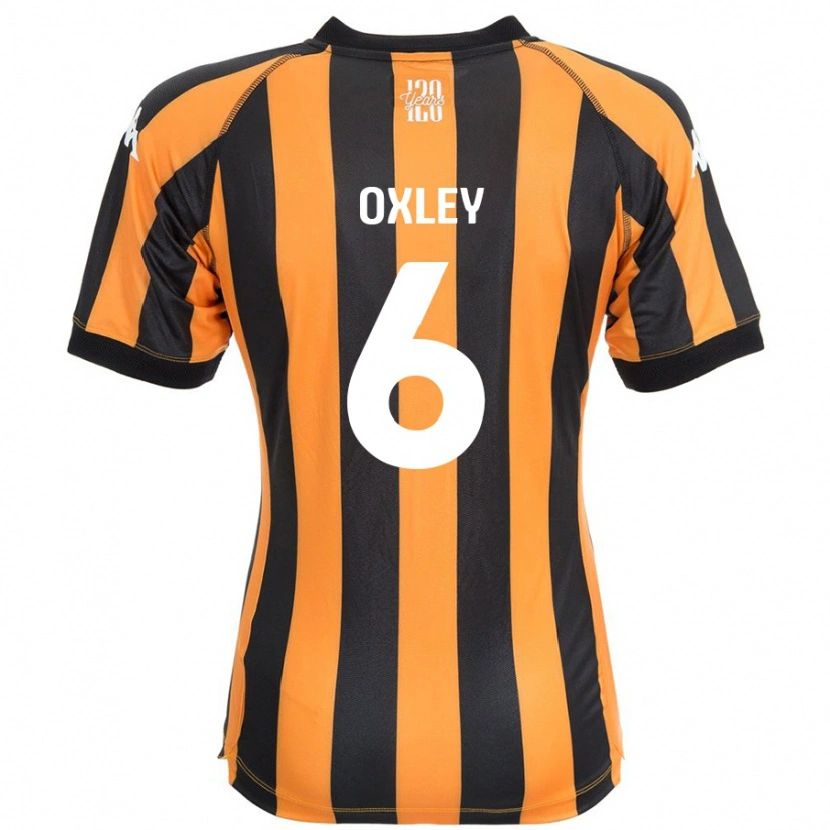 Danxen Kvinder Tilly Oxley #6 Sort Rav Hjemmebane Spillertrøjer 2024/25 Trøje T-Shirt