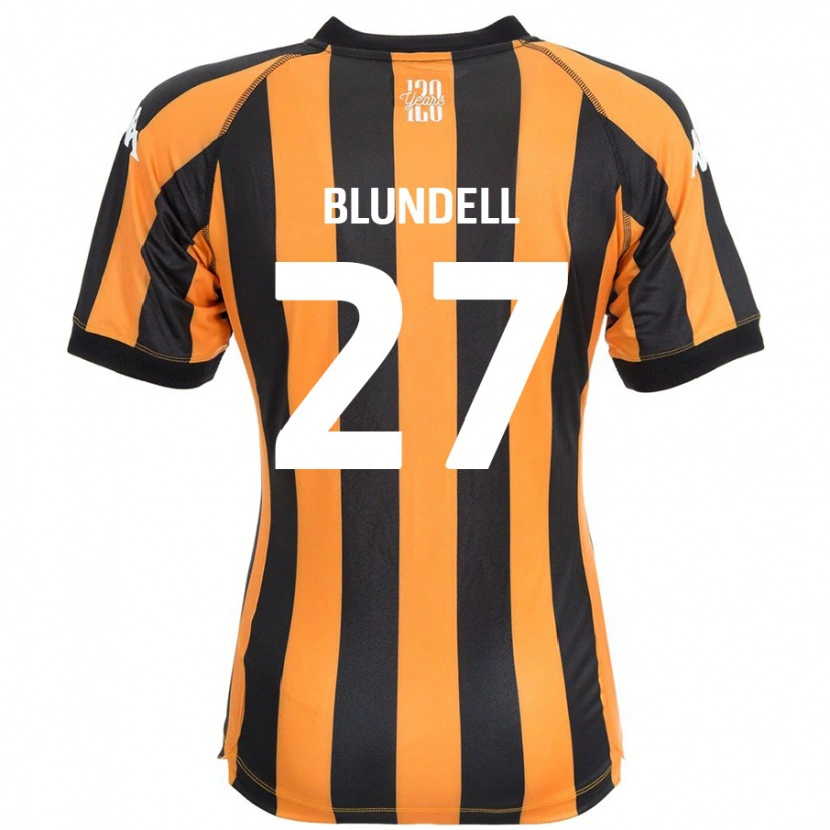 Danxen Kvinder Maddie Blundell #27 Sort Rav Hjemmebane Spillertrøjer 2024/25 Trøje T-Shirt