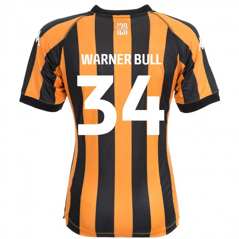 Danxen Kvinder Lucy Warner-Bull #34 Sort Rav Hjemmebane Spillertrøjer 2024/25 Trøje T-Shirt
