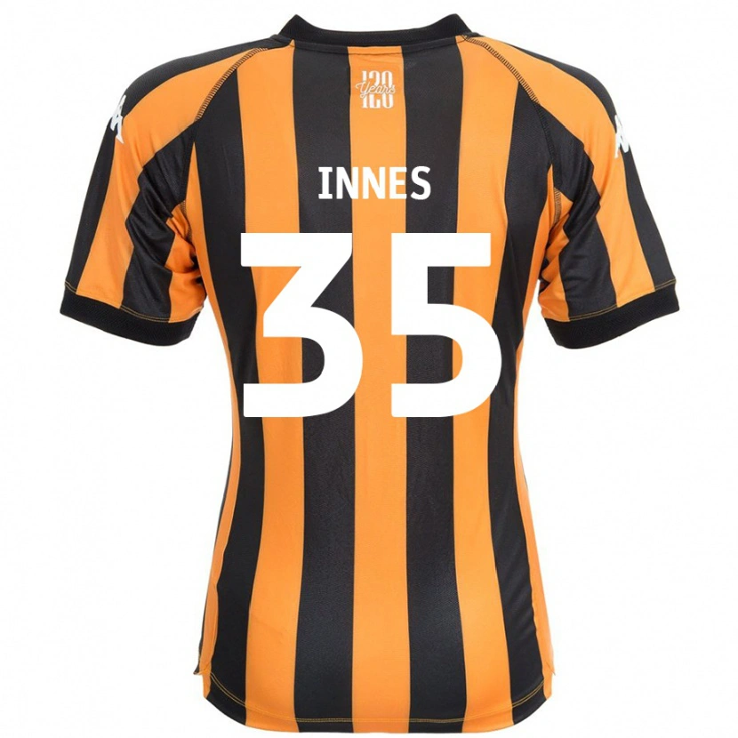 Danxen Kvinder Emma Innes #35 Sort Rav Hjemmebane Spillertrøjer 2024/25 Trøje T-Shirt