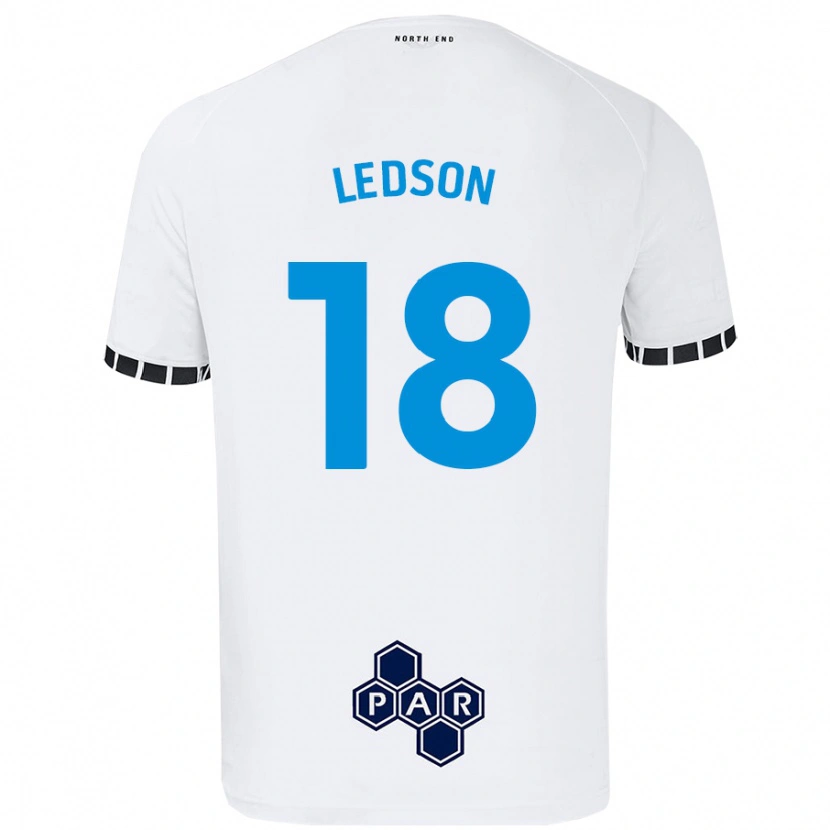 Danxen Kvinder Ryan Ledson #18 Hvid Hjemmebane Spillertrøjer 2024/25 Trøje T-Shirt
