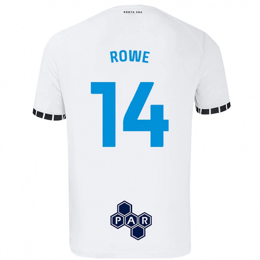 Danxen Kvinder Sasha Rowe #14 Hvid Hjemmebane Spillertrøjer 2024/25 Trøje T-Shirt