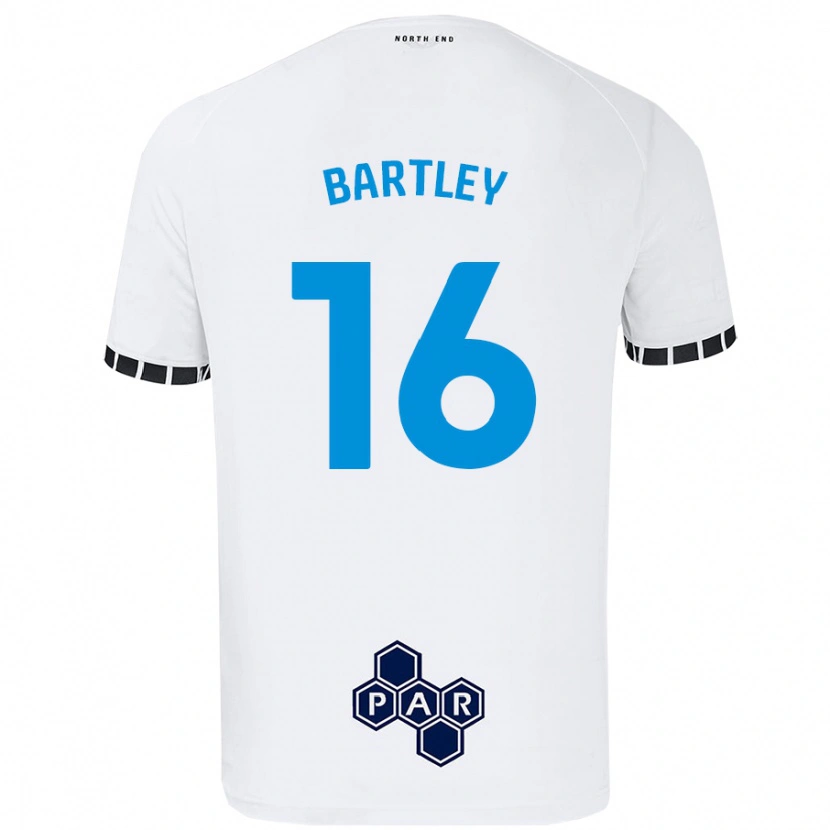 Danxen Kvinder Melanie Bartley #16 Hvid Hjemmebane Spillertrøjer 2024/25 Trøje T-Shirt