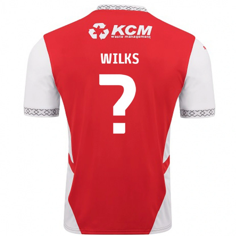 Danxen Kvinder Mallik Wilks #0 Rød Hvid Hjemmebane Spillertrøjer 2024/25 Trøje T-Shirt