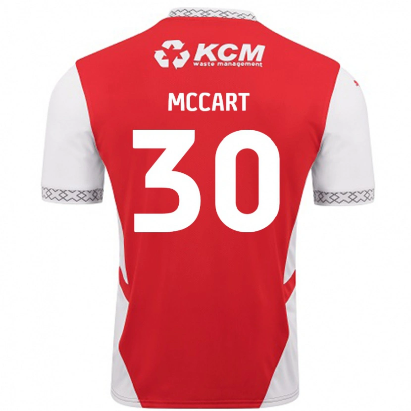 Danxen Kvinder Jamie Mccart #30 Rød Hvid Hjemmebane Spillertrøjer 2024/25 Trøje T-Shirt