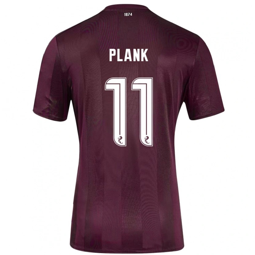 Danxen Kvinder Dom Plank #11 Bourgogne Hjemmebane Spillertrøjer 2024/25 Trøje T-Shirt