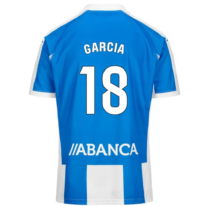 Danxen Kvinder Raquel García #18 Blå Hvid Hjemmebane Spillertrøjer 2024/25 Trøje T-Shirt
