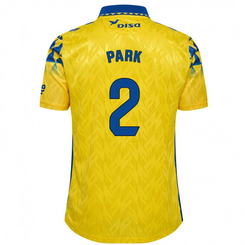 Danxen Kvinder Marvin Park #2 Gul Blå Hjemmebane Spillertrøjer 2024/25 Trøje T-Shirt