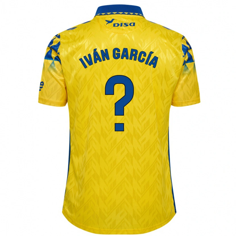 Danxen Kvinder Iván García #0 Gul Blå Hjemmebane Spillertrøjer 2024/25 Trøje T-Shirt