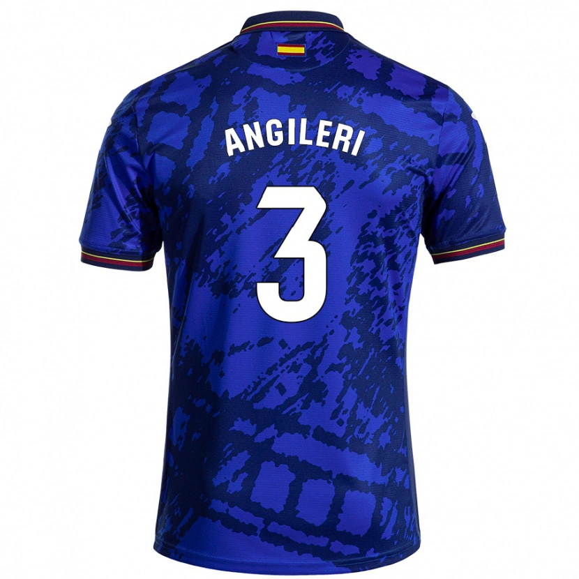 Danxen Kvinder Fabrizio Angileri #3 Mørkere Blå Hjemmebane Spillertrøjer 2024/25 Trøje T-Shirt