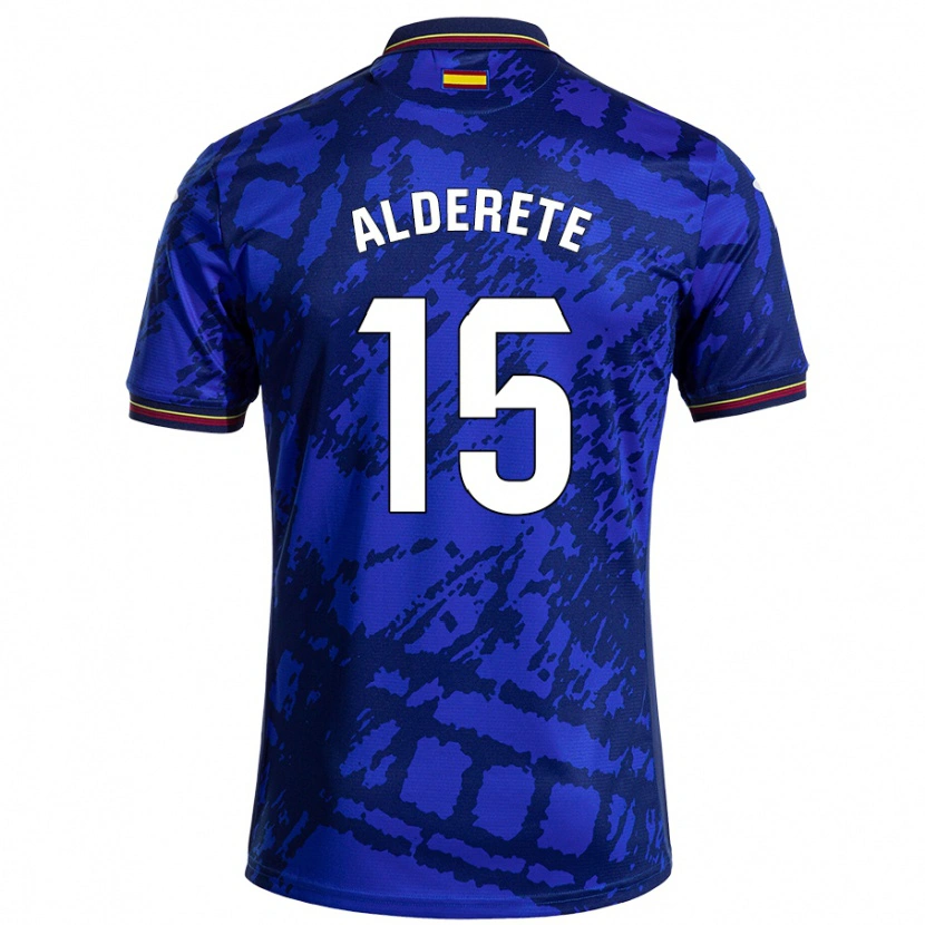Danxen Kvinder Omar Alderete #15 Mørkere Blå Hjemmebane Spillertrøjer 2024/25 Trøje T-Shirt