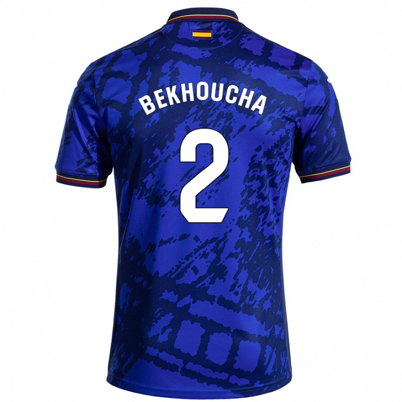 Danxen Kvinder Ismael Bekhoucha #2 Mørkere Blå Hjemmebane Spillertrøjer 2024/25 Trøje T-Shirt