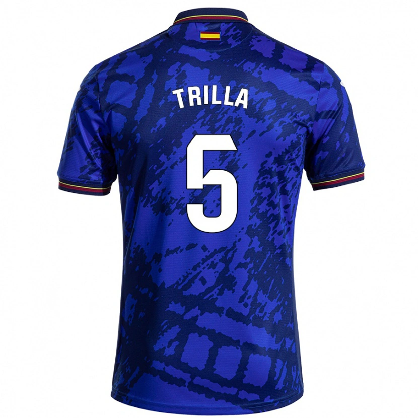 Danxen Kvinder Guillem Trilla #5 Mørkere Blå Hjemmebane Spillertrøjer 2024/25 Trøje T-Shirt