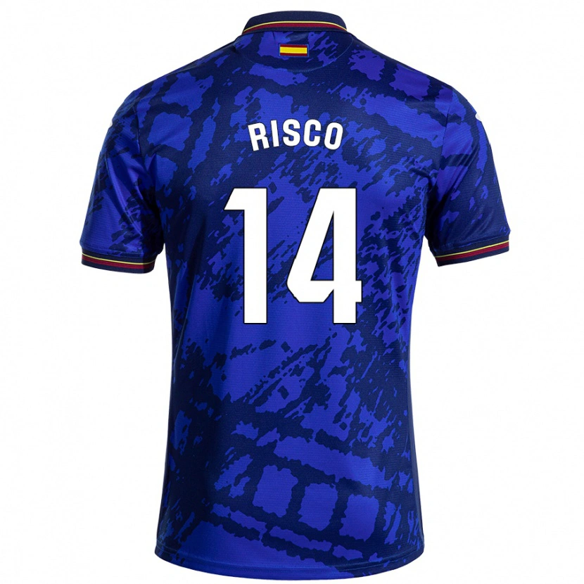 Danxen Kvinder Alberto Risco #14 Mørkere Blå Hjemmebane Spillertrøjer 2024/25 Trøje T-Shirt