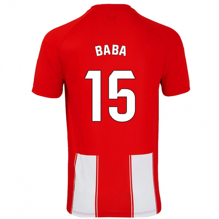 Danxen Kvinder Iddrisu Baba #15 Rød Hvid Hjemmebane Spillertrøjer 2024/25 Trøje T-Shirt