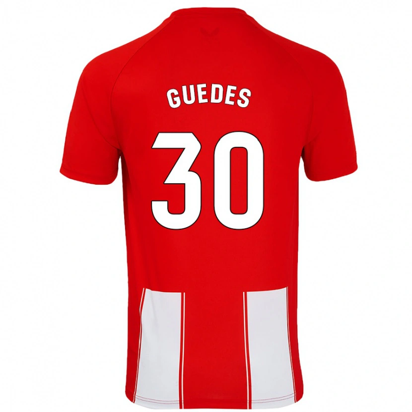 Danxen Kvinder Gui Guedes #30 Rød Hvid Hjemmebane Spillertrøjer 2024/25 Trøje T-Shirt