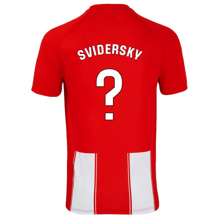 Danxen Kvinder Martin Svidersky #0 Rød Hvid Hjemmebane Spillertrøjer 2024/25 Trøje T-Shirt