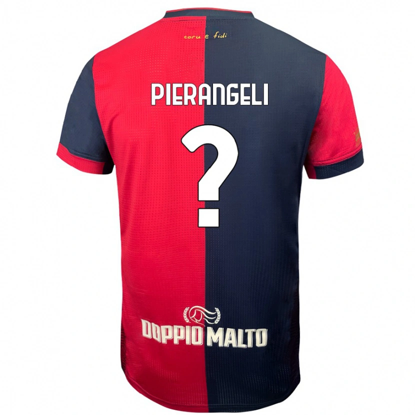 Danxen Kvinder Luis Pierangeli #0 Rød Mørkere Blå Hjemmebane Spillertrøjer 2024/25 Trøje T-Shirt