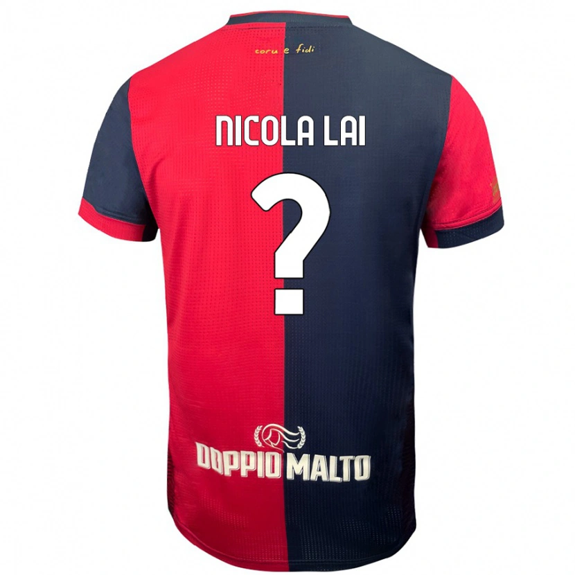 Danxen Kvinder Nicola Lai #0 Rød Mørkere Blå Hjemmebane Spillertrøjer 2024/25 Trøje T-Shirt
