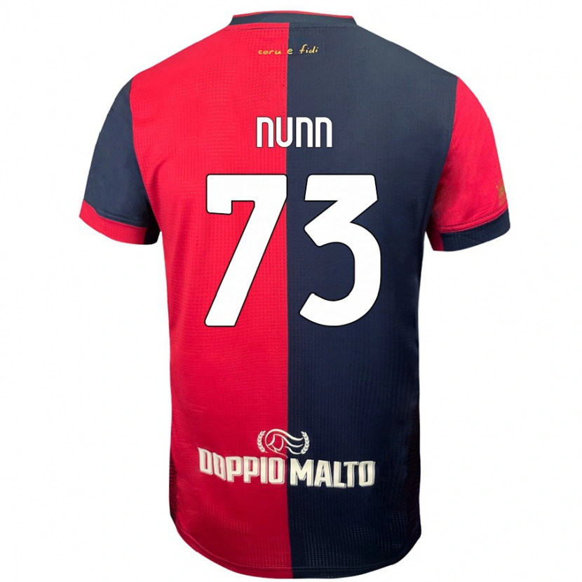 Danxen Kvinder Jack Nunn #73 Rød Mørkere Blå Hjemmebane Spillertrøjer 2024/25 Trøje T-Shirt