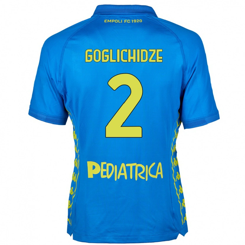 Danxen Kvinder Saba Goglichidze #2 Blå Hjemmebane Spillertrøjer 2024/25 Trøje T-Shirt