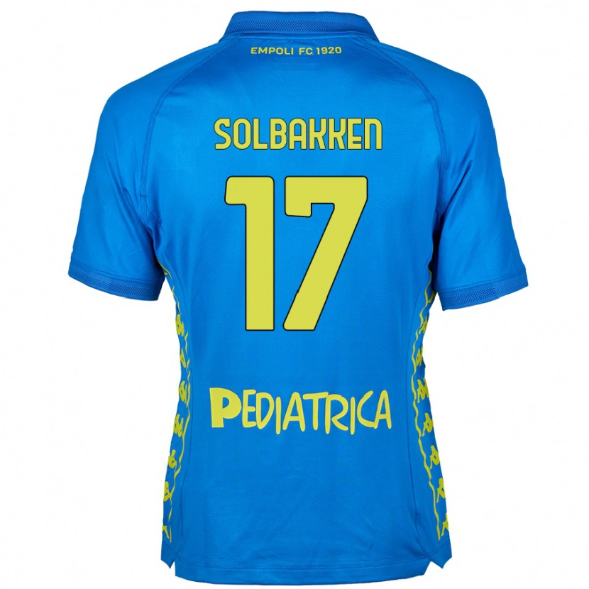 Danxen Kvinder Ola Solbakken #17 Blå Hjemmebane Spillertrøjer 2024/25 Trøje T-Shirt