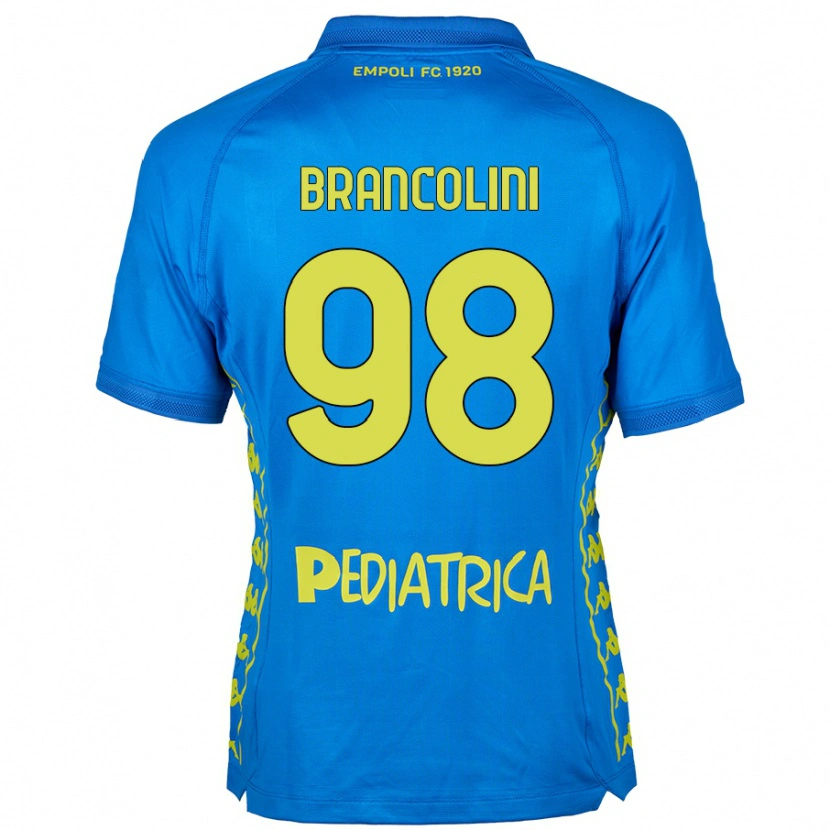 Danxen Kvinder Federico Brancolini #98 Blå Hjemmebane Spillertrøjer 2024/25 Trøje T-Shirt