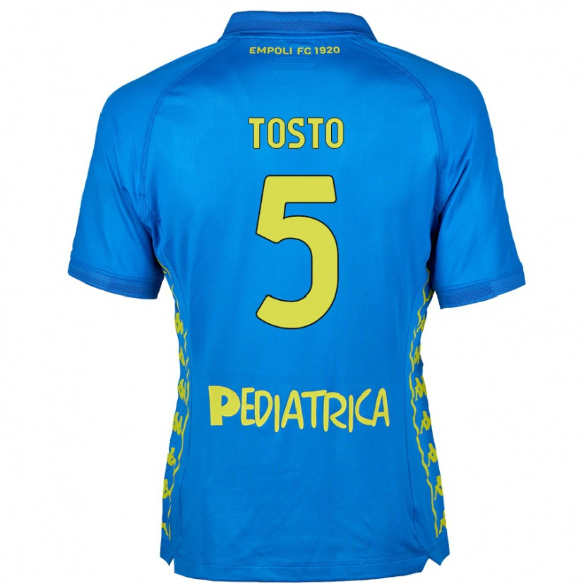 Danxen Kvinder Lorenzo Tosto #5 Blå Hjemmebane Spillertrøjer 2024/25 Trøje T-Shirt
