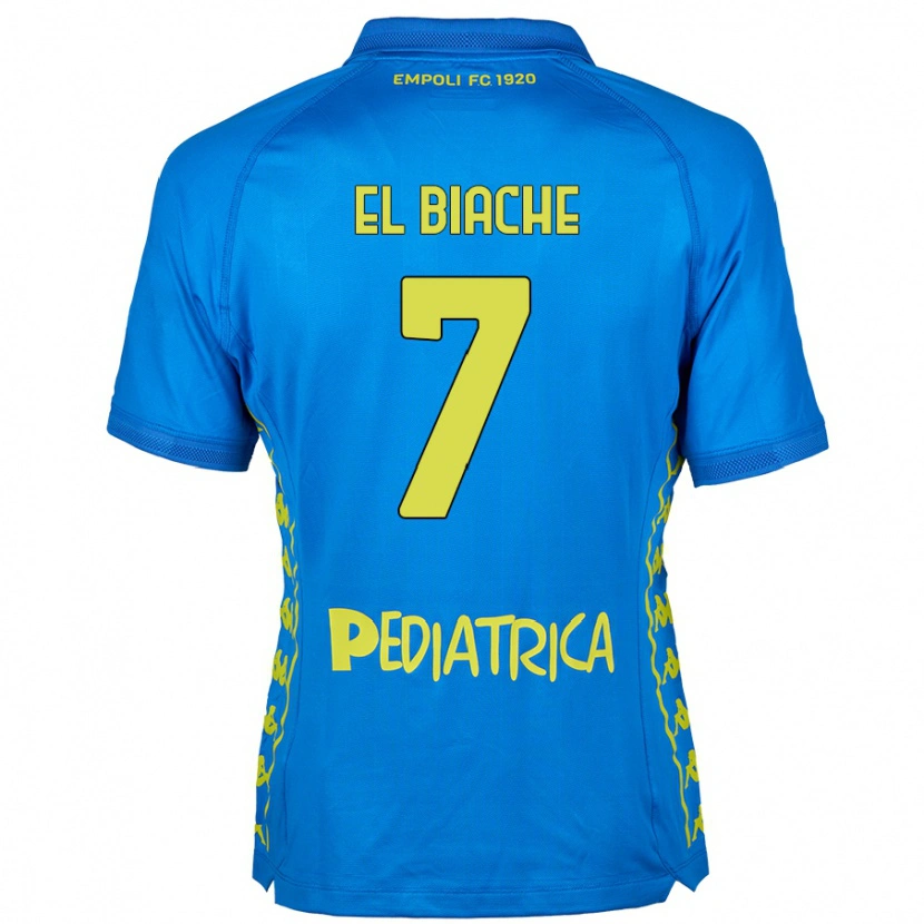 Danxen Kvinder Noah El Biache #7 Blå Hjemmebane Spillertrøjer 2024/25 Trøje T-Shirt