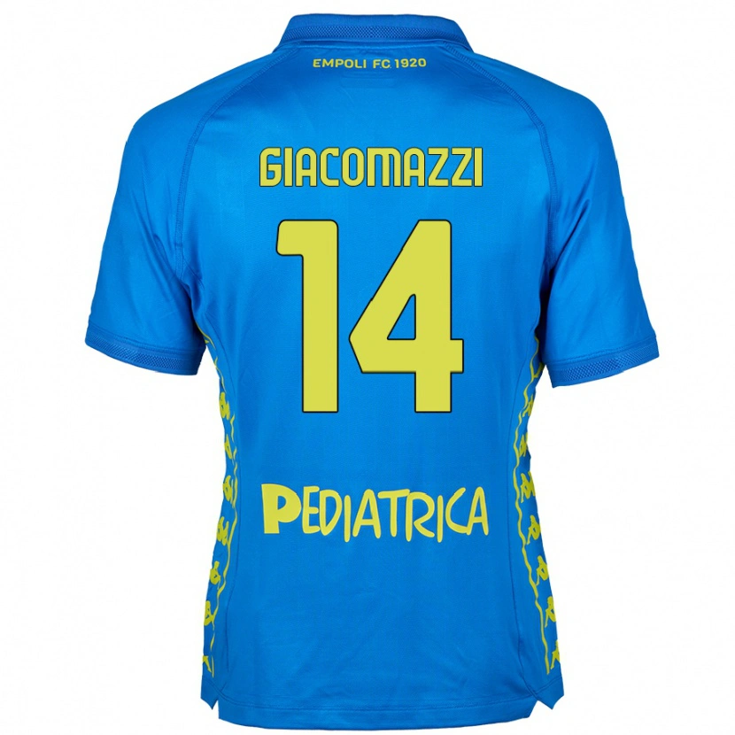 Danxen Kvinder Sebastián Giacomazzi #14 Blå Hjemmebane Spillertrøjer 2024/25 Trøje T-Shirt