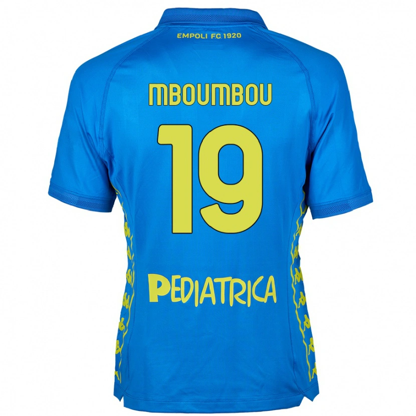 Danxen Kvinder Arnaud Mboumbou #19 Blå Hjemmebane Spillertrøjer 2024/25 Trøje T-Shirt