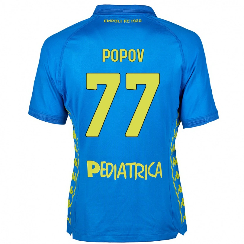 Danxen Kvinder Bogdan Popov #77 Blå Hjemmebane Spillertrøjer 2024/25 Trøje T-Shirt