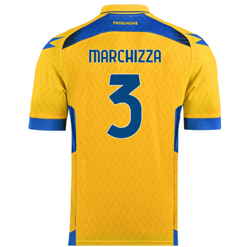 Danxen Kvinder Riccardo Marchizza #3 Gul Hjemmebane Spillertrøjer 2024/25 Trøje T-Shirt