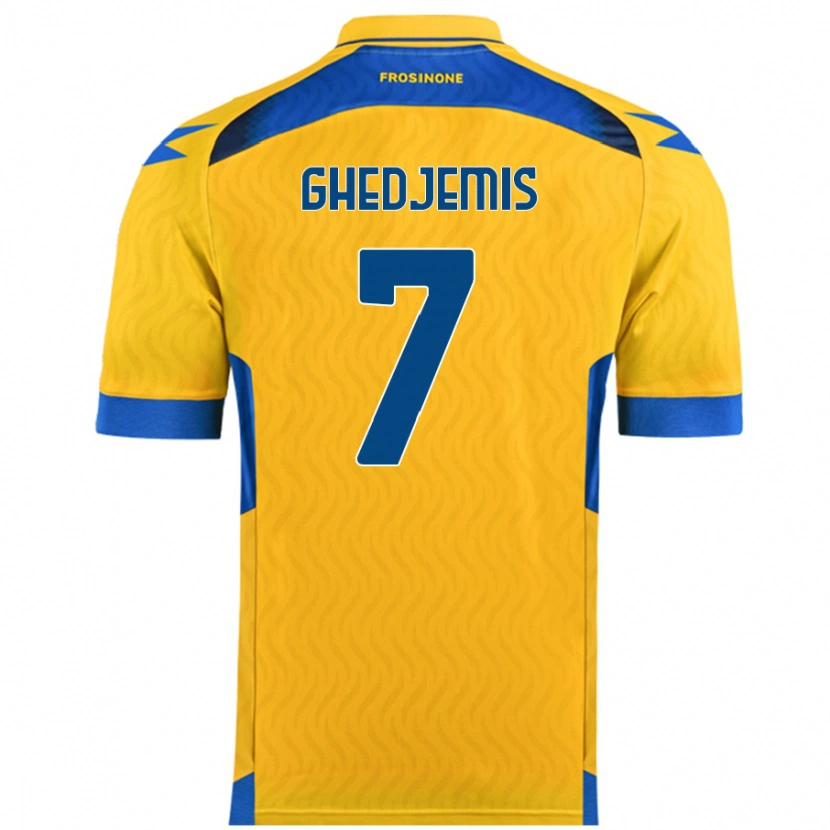 Danxen Kvinder Farès Ghedjemis #7 Gul Hjemmebane Spillertrøjer 2024/25 Trøje T-Shirt