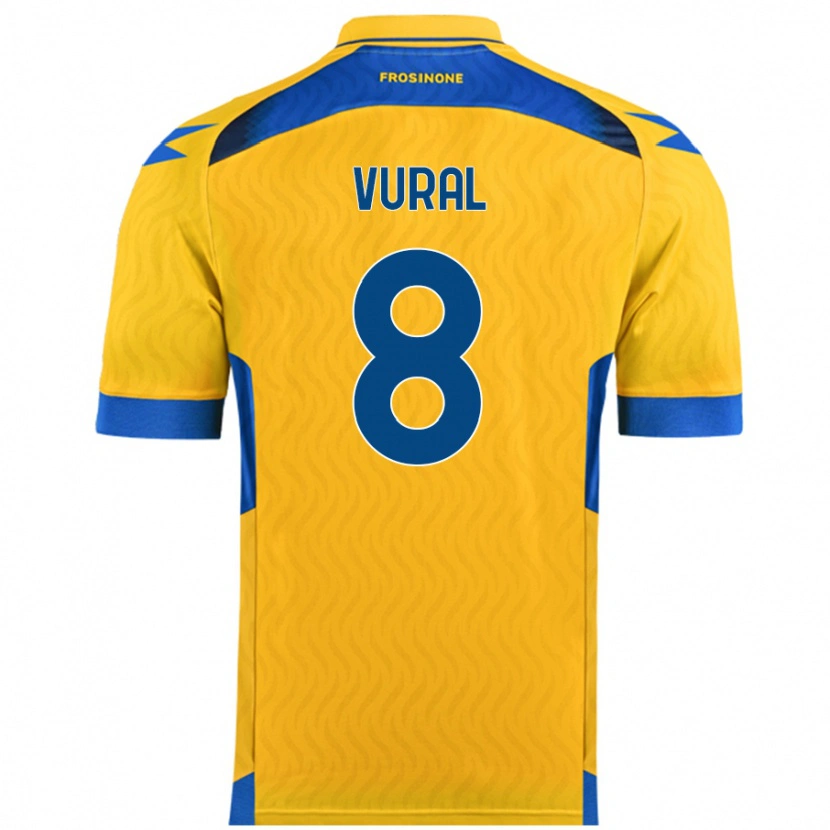 Danxen Kvinder İsak Vural #8 Gul Hjemmebane Spillertrøjer 2024/25 Trøje T-Shirt