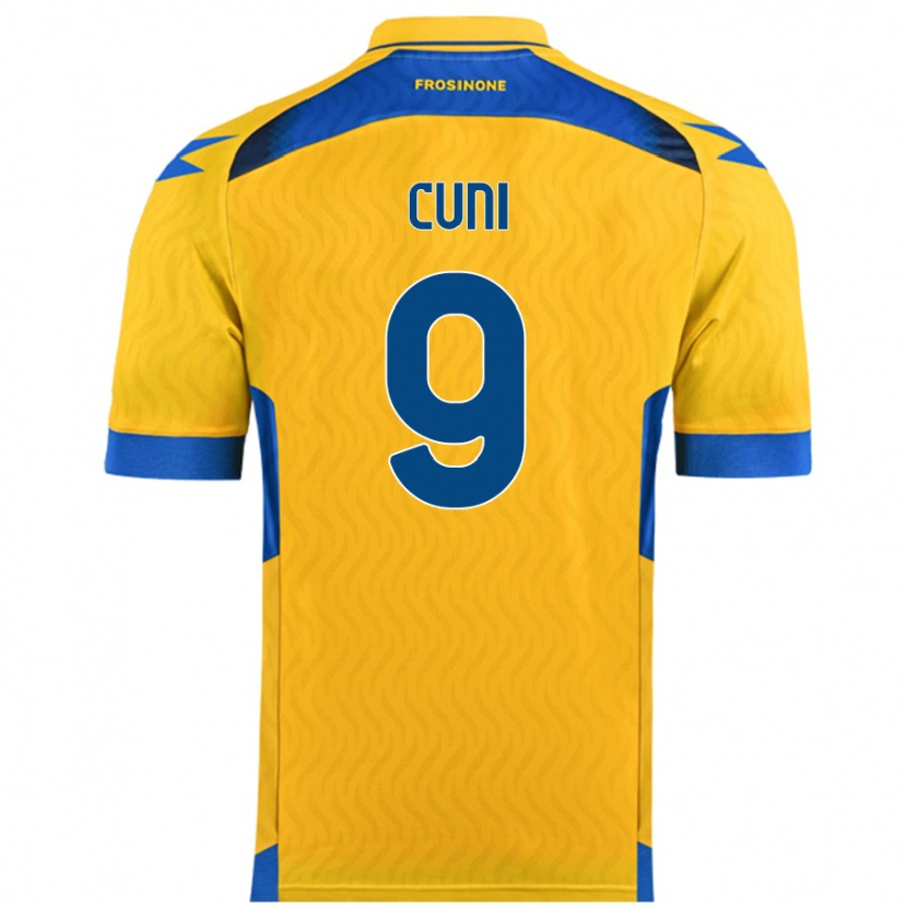 Danxen Kvinder Marvin Cuni #9 Gul Hjemmebane Spillertrøjer 2024/25 Trøje T-Shirt