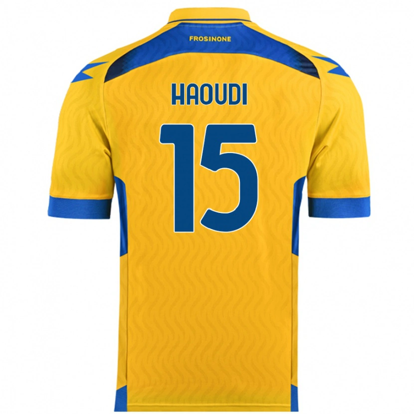 Danxen Kvinder Hamza Haoudi #15 Gul Hjemmebane Spillertrøjer 2024/25 Trøje T-Shirt