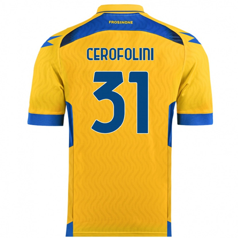 Danxen Kvinder Michele Cerofolini #31 Gul Hjemmebane Spillertrøjer 2024/25 Trøje T-Shirt