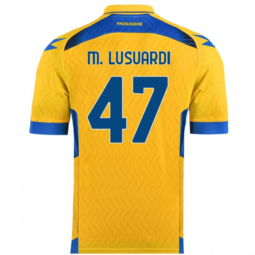 Danxen Kvinder Mateus Lusuardi #47 Gul Hjemmebane Spillertrøjer 2024/25 Trøje T-Shirt