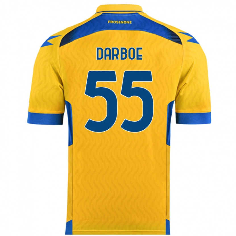 Danxen Kvinder Ebrima Darboe #55 Gul Hjemmebane Spillertrøjer 2024/25 Trøje T-Shirt