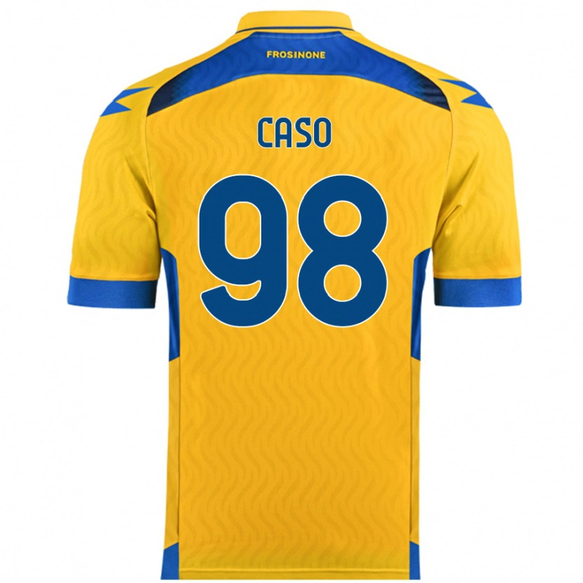 Danxen Kvinder Giuseppe Caso #98 Gul Hjemmebane Spillertrøjer 2024/25 Trøje T-Shirt