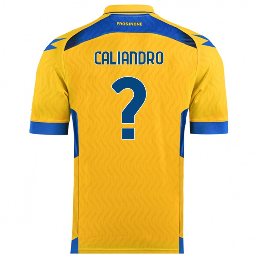 Danxen Kvinder Stanislao Caliandro #0 Gul Hjemmebane Spillertrøjer 2024/25 Trøje T-Shirt