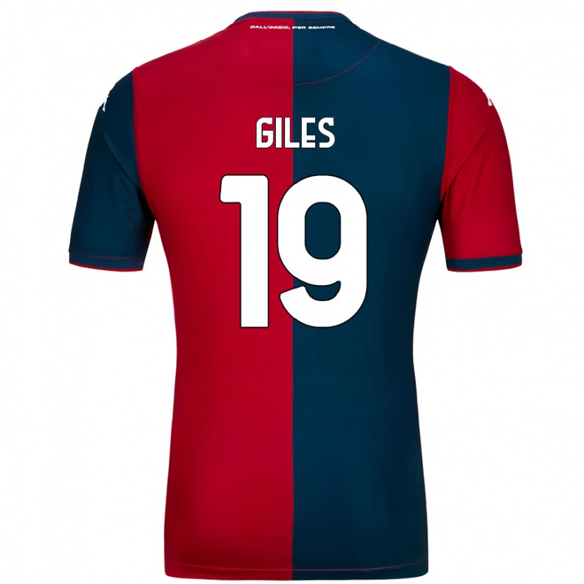 Danxen Kvinder Heidi Giles #19 Rød Mørkeblå Hjemmebane Spillertrøjer 2024/25 Trøje T-Shirt