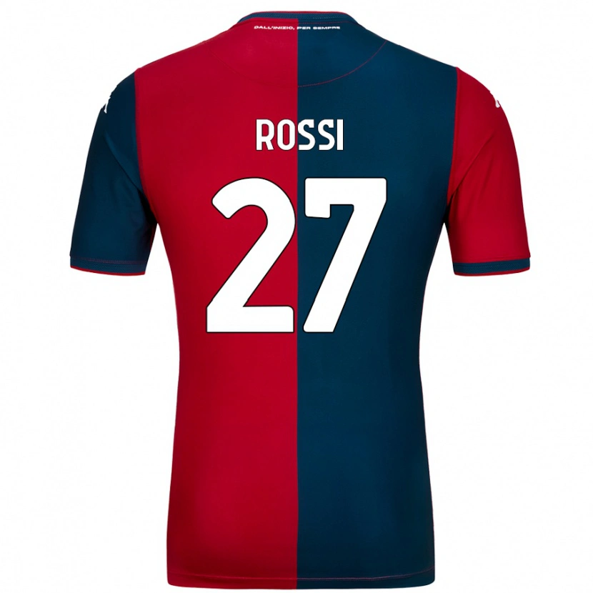 Danxen Kvinder Lucrezia Rossi #27 Rød Mørkeblå Hjemmebane Spillertrøjer 2024/25 Trøje T-Shirt