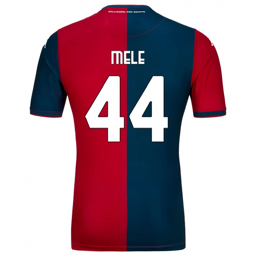 Danxen Kvinder Chiara Mele #44 Rød Mørkeblå Hjemmebane Spillertrøjer 2024/25 Trøje T-Shirt