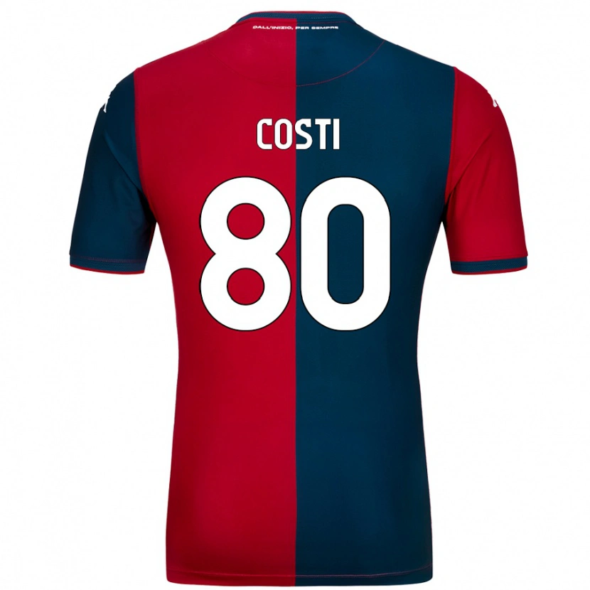 Danxen Kvinder Fabiana Costi #80 Rød Mørkeblå Hjemmebane Spillertrøjer 2024/25 Trøje T-Shirt