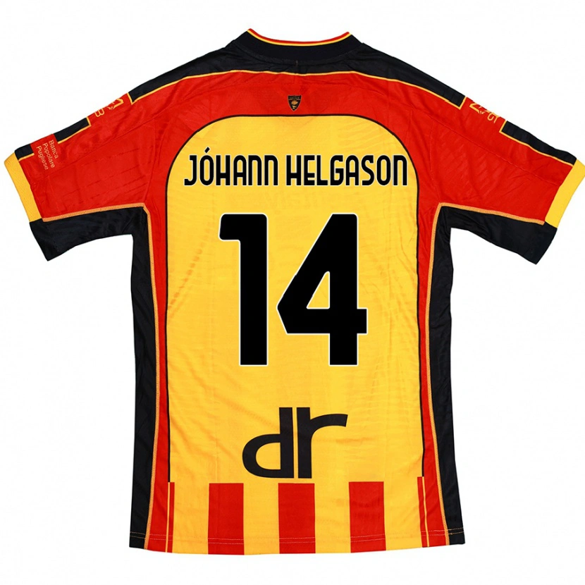 Danxen Kvinder Thórir Jóhann Helgason #14 Gul Rød Hjemmebane Spillertrøjer 2024/25 Trøje T-Shirt