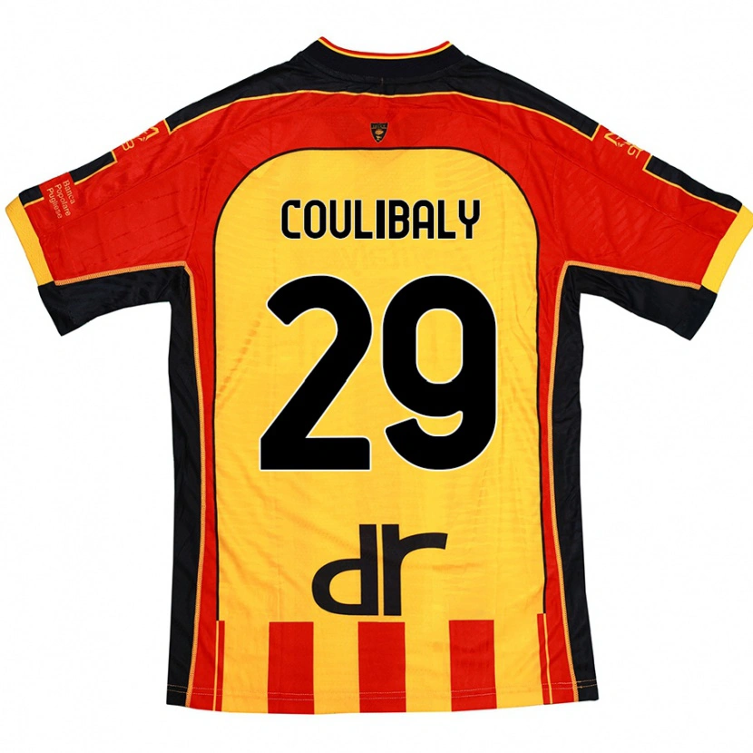 Danxen Kvinder Lassana Coulibaly #29 Gul Rød Hjemmebane Spillertrøjer 2024/25 Trøje T-Shirt