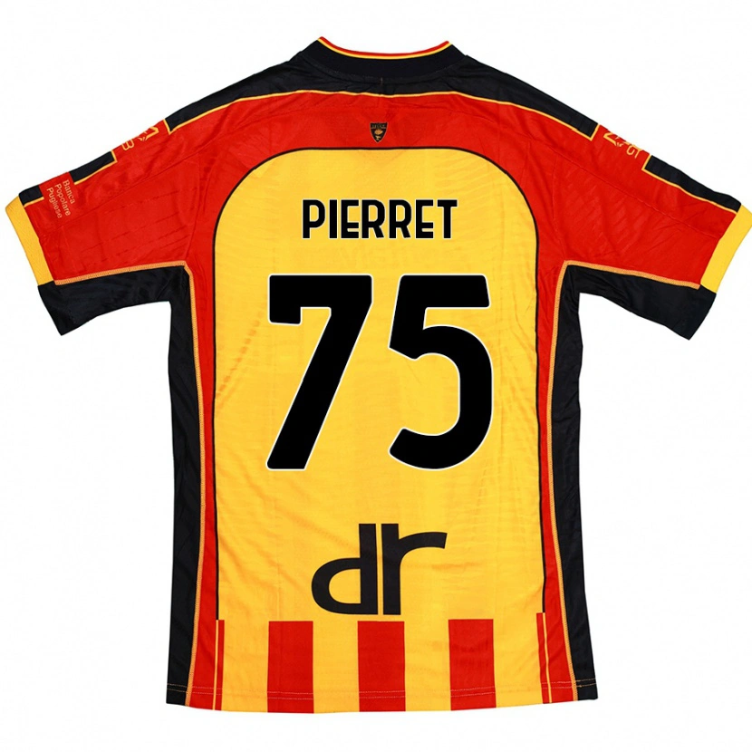 Danxen Kvinder Balthazar Pierret #75 Gul Rød Hjemmebane Spillertrøjer 2024/25 Trøje T-Shirt