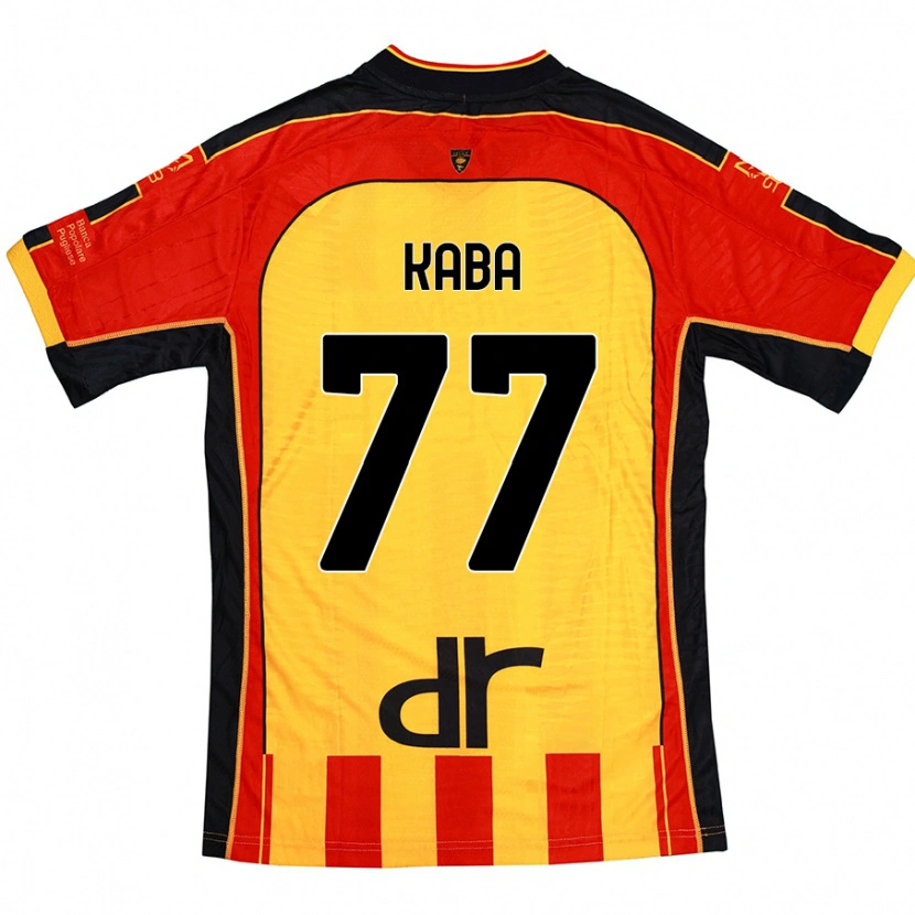 Danxen Kvinder Mohamed Kaba #77 Gul Rød Hjemmebane Spillertrøjer 2024/25 Trøje T-Shirt